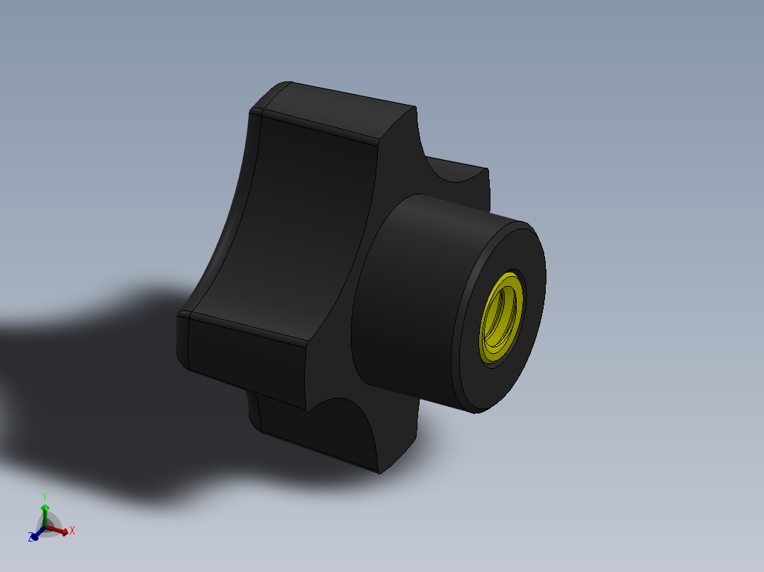 塑料旋钮-Plastic Hand Knob 291-300.SLDPRT