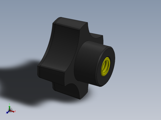 塑料旋钮-Plastic Hand Knob 291-300.SLDPRT