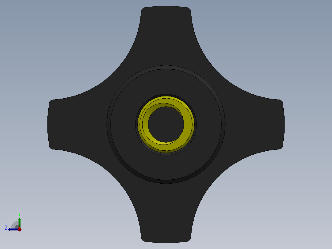 塑料旋钮-Plastic Hand Knob 291-300.SLDPRT右视图