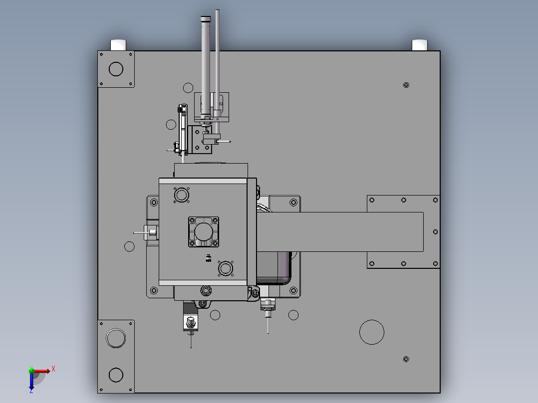 汽车空气滤清器装配检测机设备俯视图