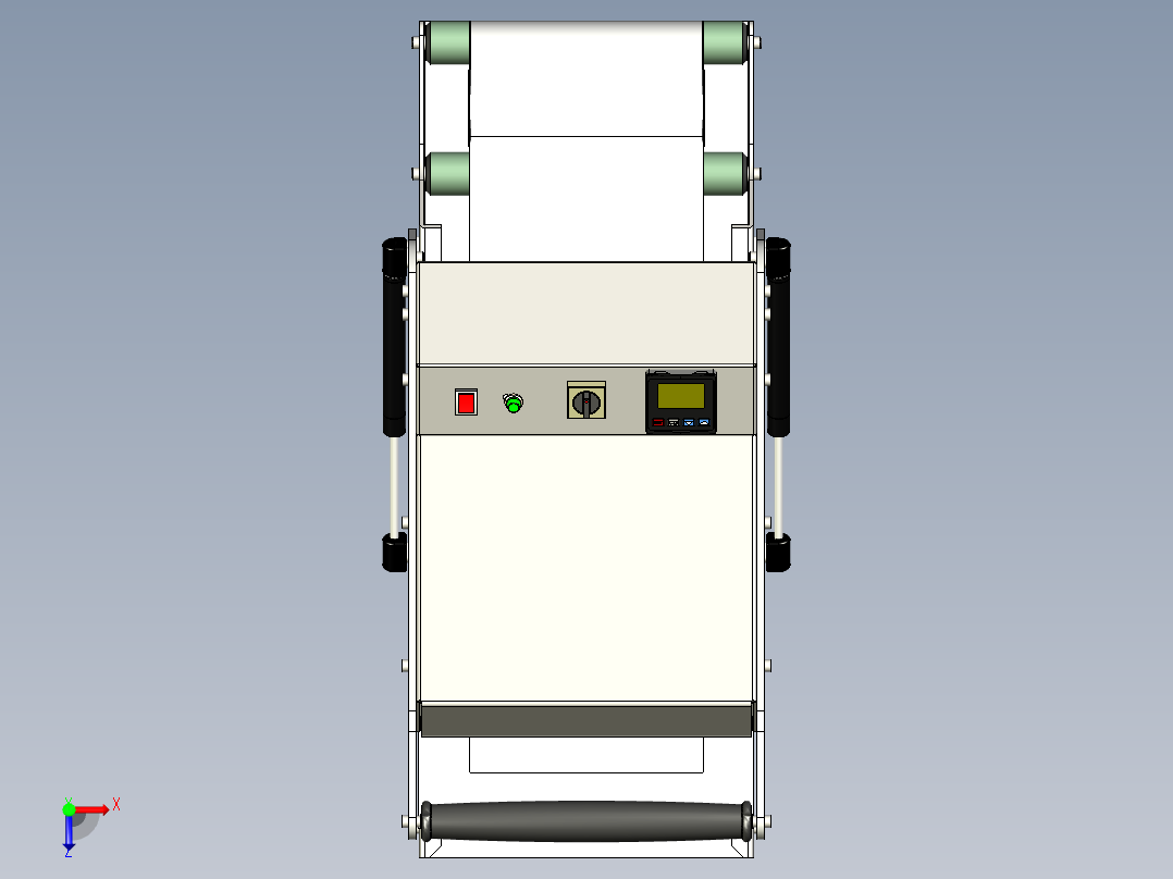 塑料食品容器手动托盘密封机包装机俯视图