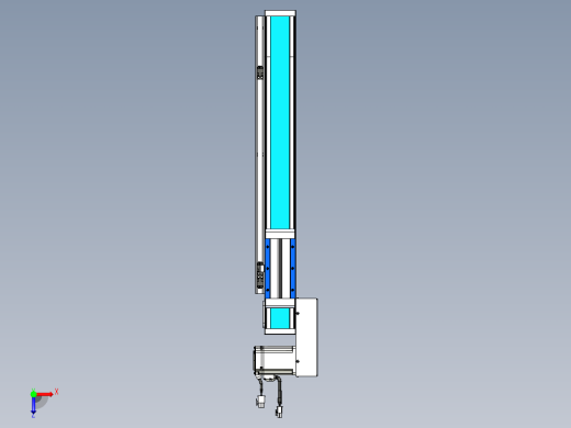 威洛博LB.GB同步带传动--欧规系列LB6A-L65-S400-BL俯视缩略图