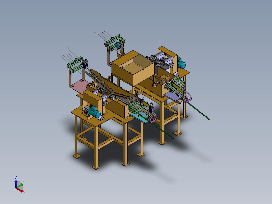 送料机正等轴测图