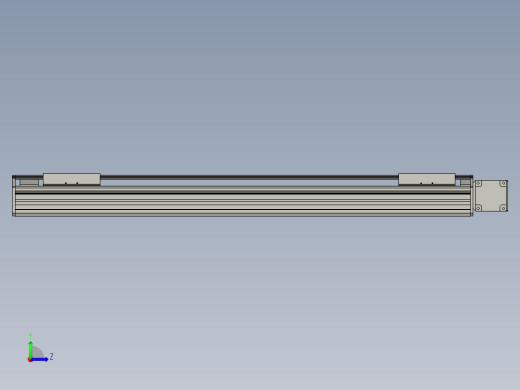 直线模组WG-LHB12-S650-R(B)设计图纸左视缩略图