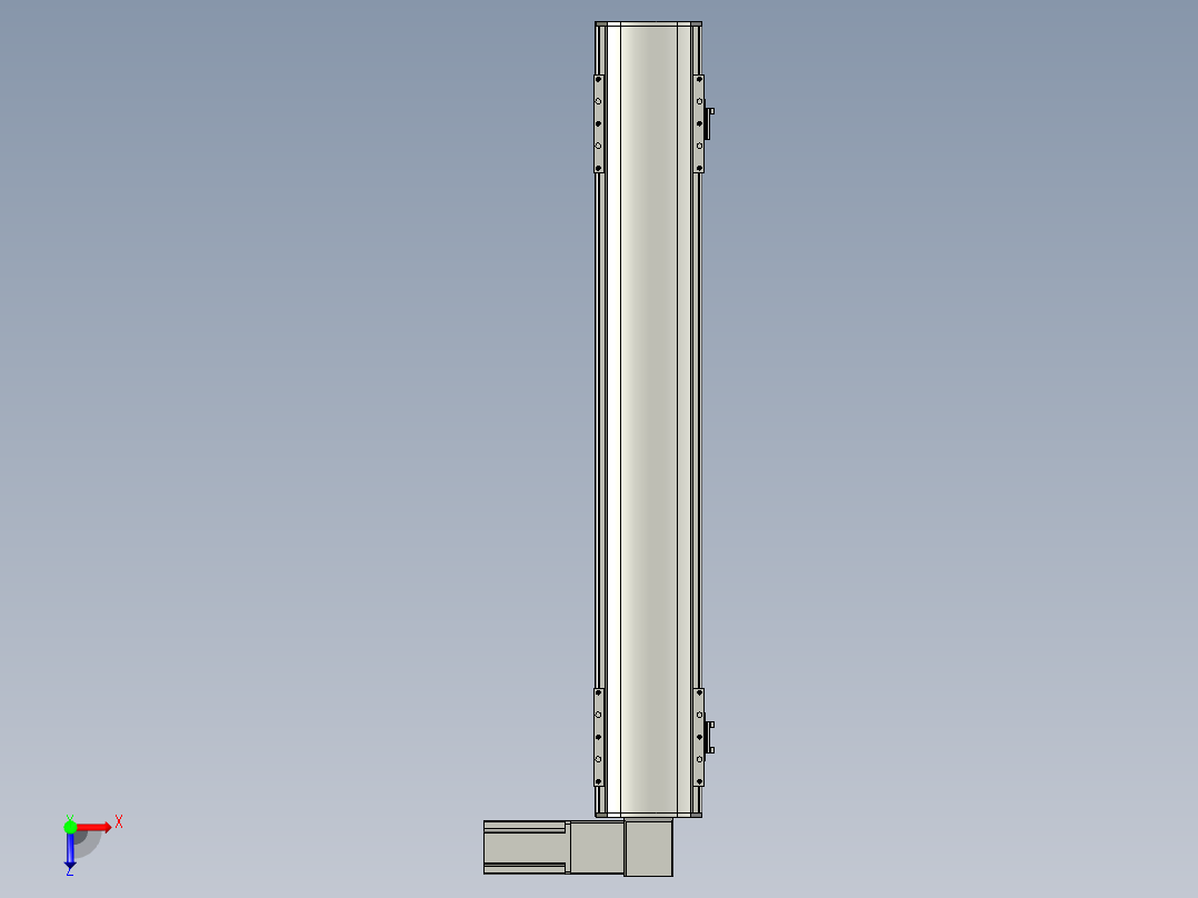 直线模组WG-LHB12-S650-R(B)设计图纸俯视图