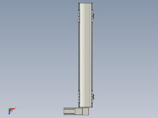 直线模组WG-LHB12-S650-R(B)设计图纸俯视缩略图