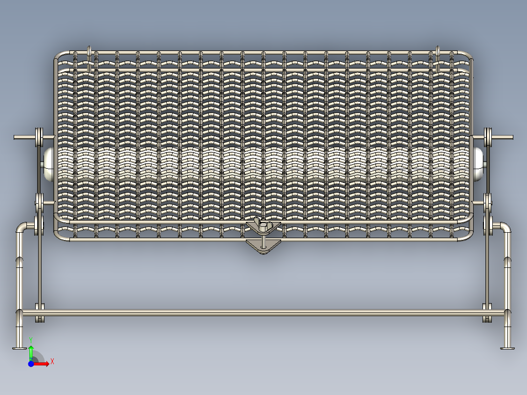 翻转烤架前视图