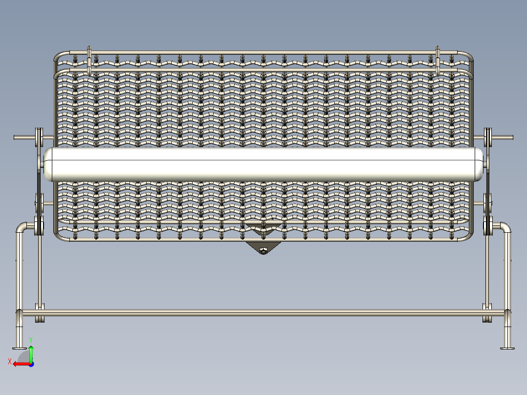 翻转烤架后视图