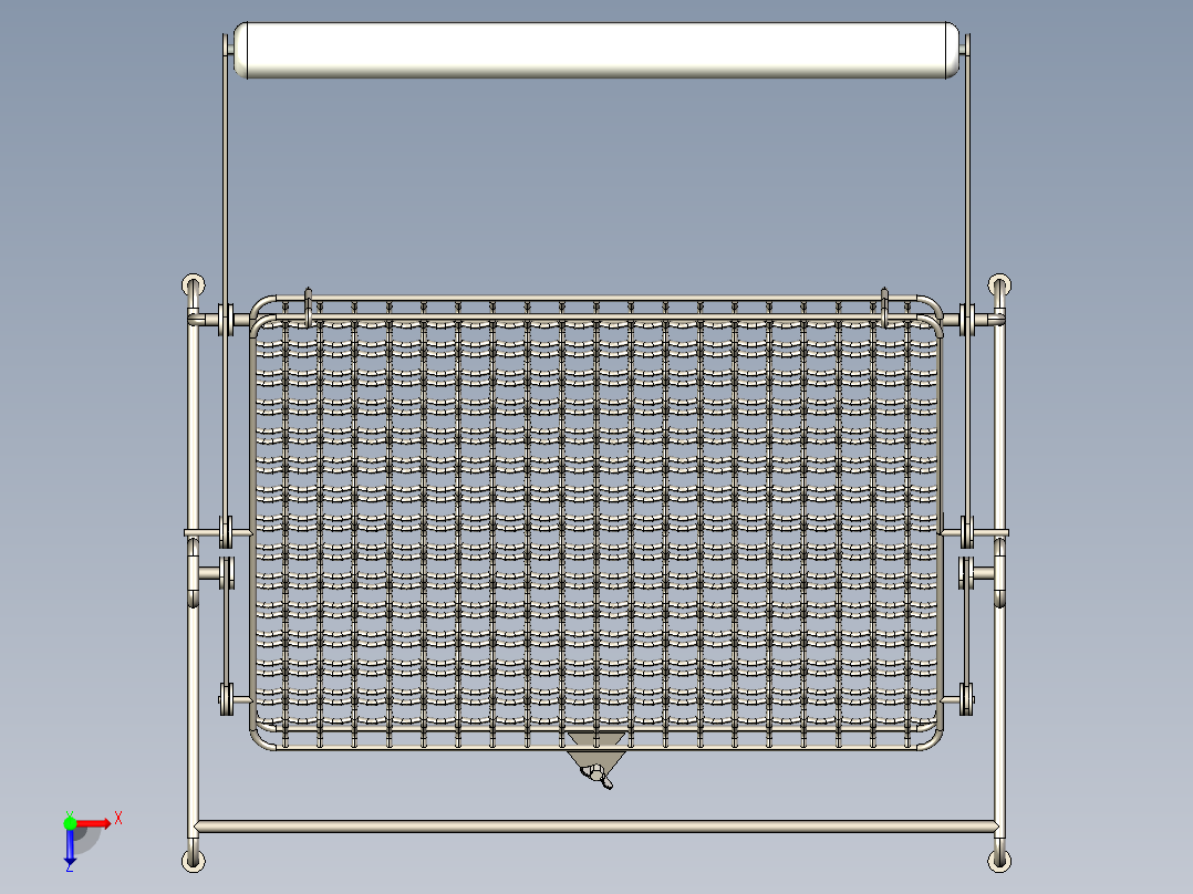 翻转烤架俯视图