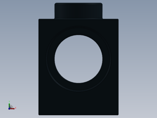 乐高机械组积木（横梁）-654126 Black Technic Brick 1 x 1 with Hole前视缩略图