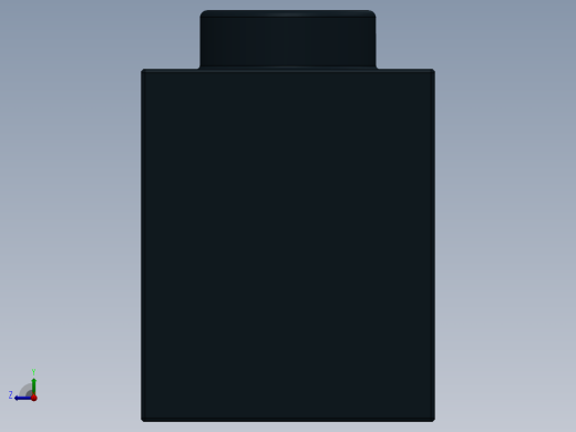 乐高机械组积木（横梁）-654126 Black Technic Brick 1 x 1 with Hole右视缩略图