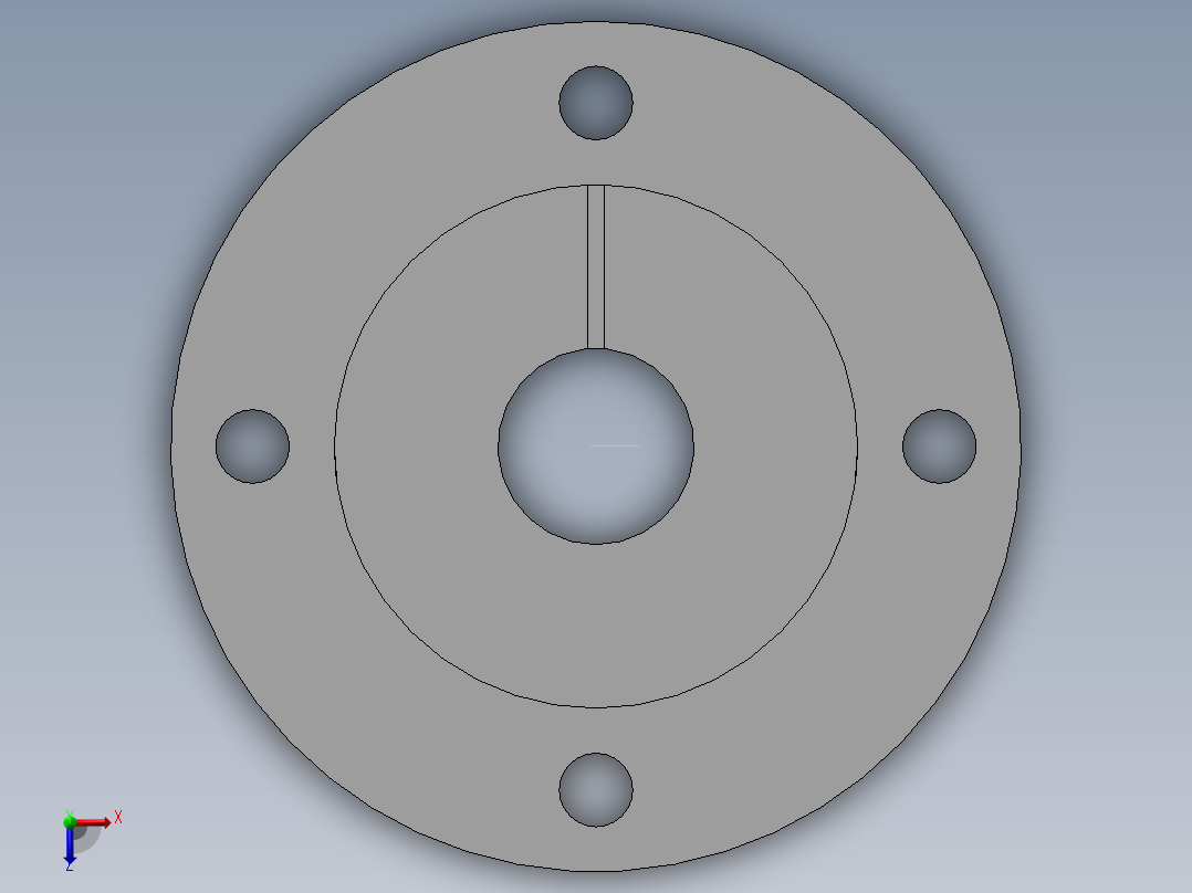 光轴固定座俯视图