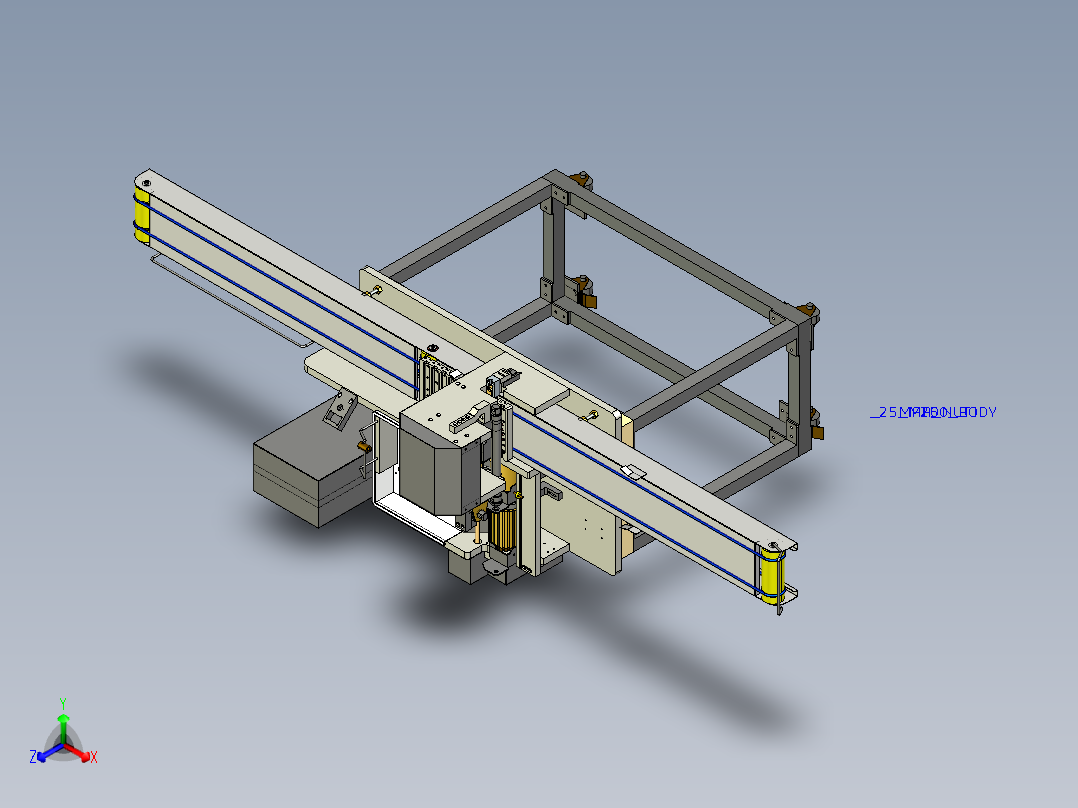 自动穿肉串机519497正等轴测图