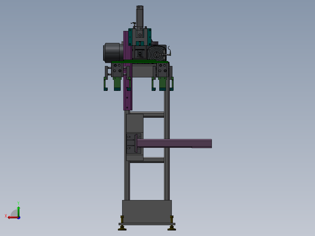 机械手抓举机构(STP)后视图