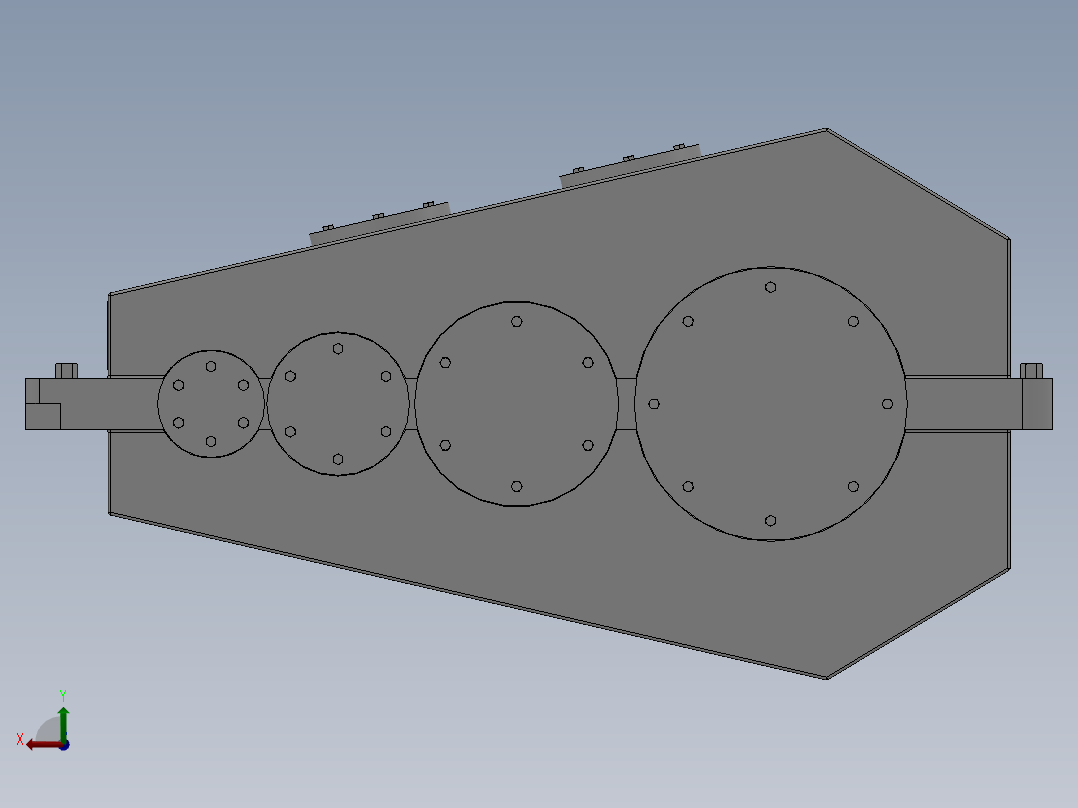 QJY3型起重机用硬齿面减速器16款后视图
