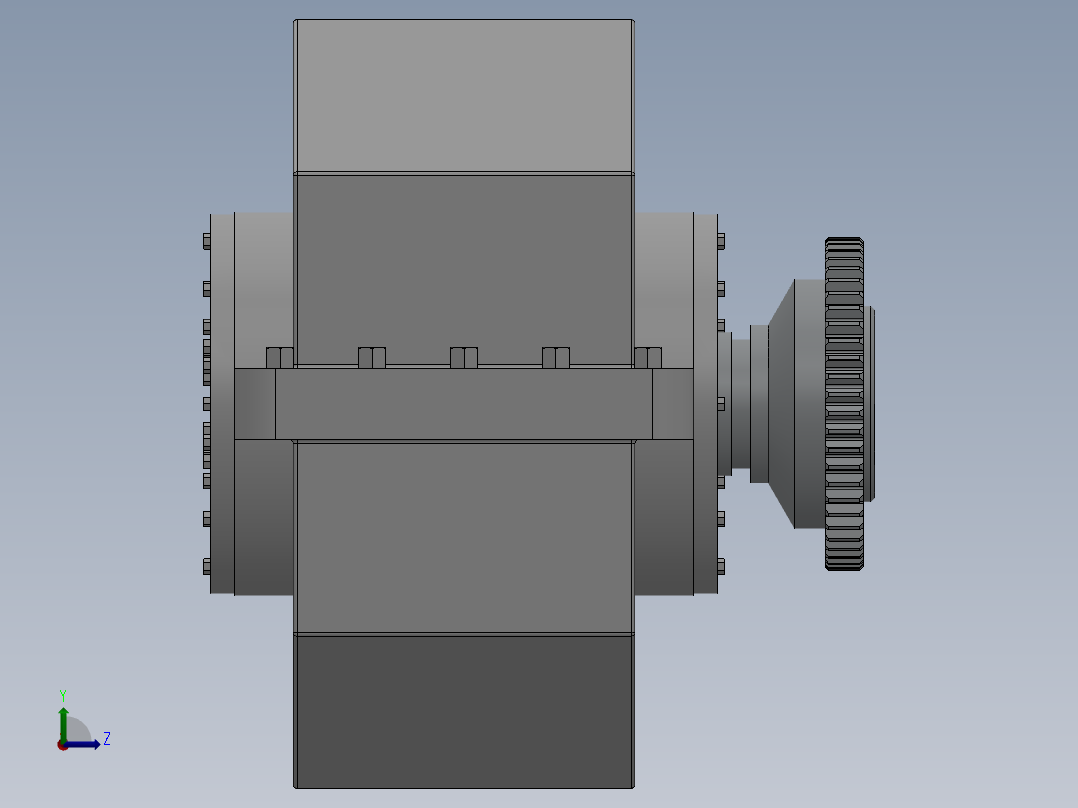 QJY3型起重机用硬齿面减速器16款左视图