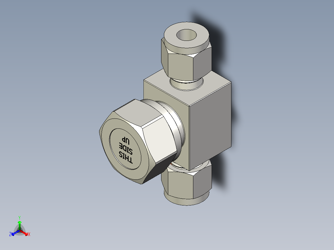 不锈钢升降式止回阀，0.30 Cv，1-4英寸。世伟洛克卡套管接头