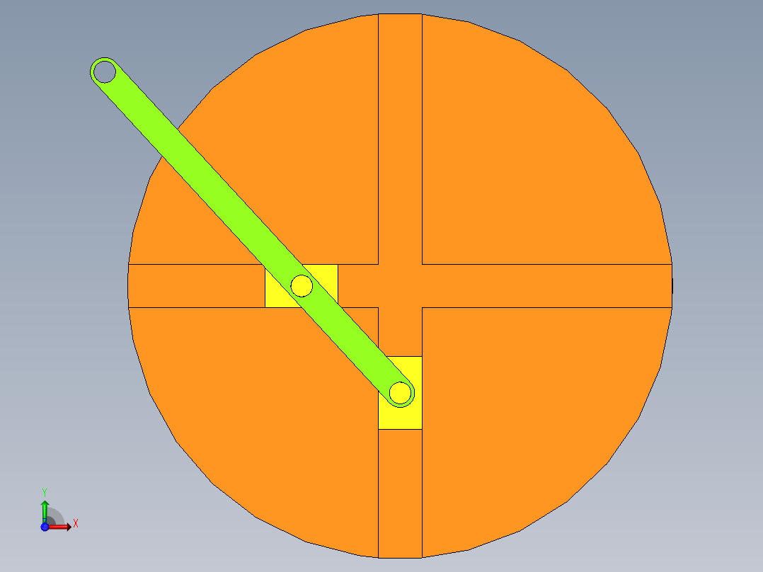 双滑块机构前视图