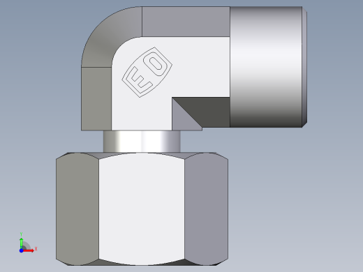 卡套式工业通用硬管接头EO_Standpipe_elbow_EVW14SOMDCF前视缩略图