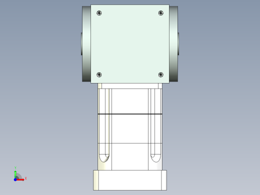换向器PW140双孔 PGH115-L2 22-110-145-M8-8B前视缩略图