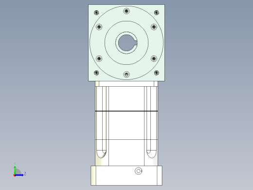 换向器PW140双孔 PGH115-L2 22-110-145-M8-8B左视缩略图