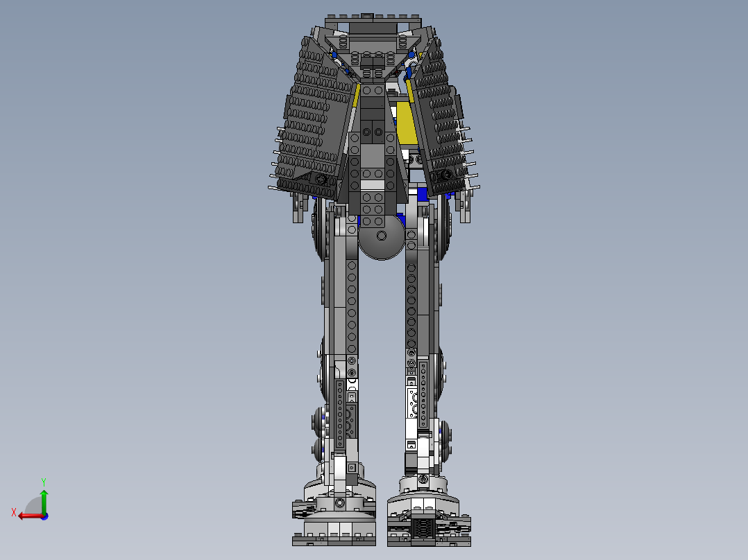 星战帝国行者乐高模型ATAT后视图