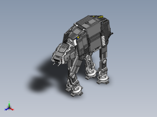 星战帝国行者乐高模型ATAT正等轴测缩略图