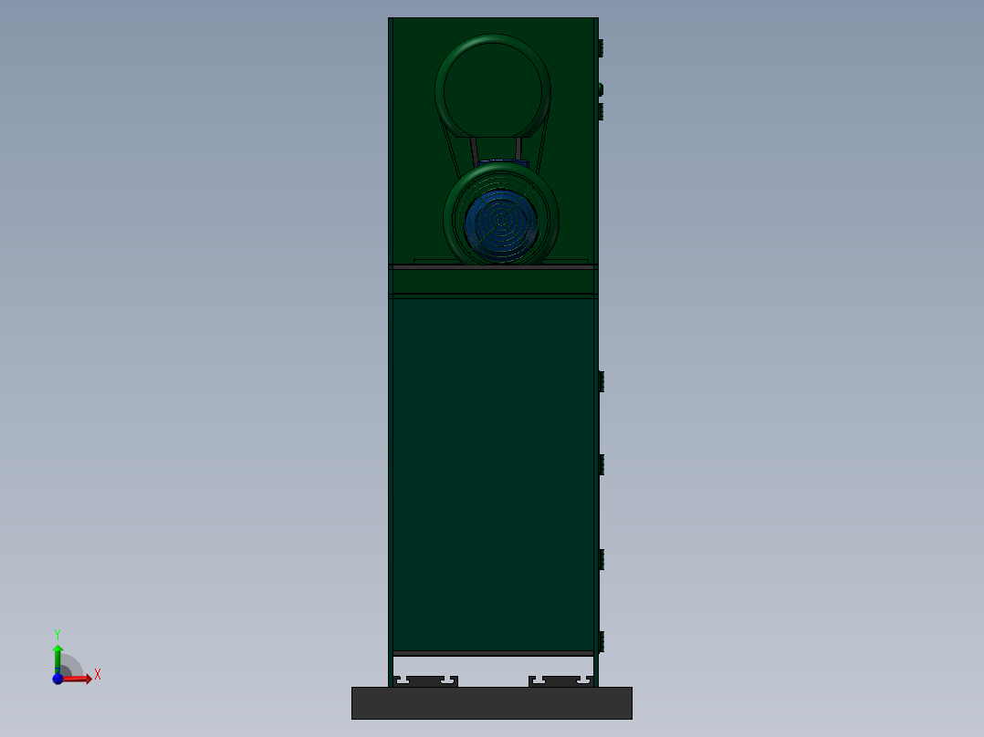 皮带传动5轴数控冲床前视图