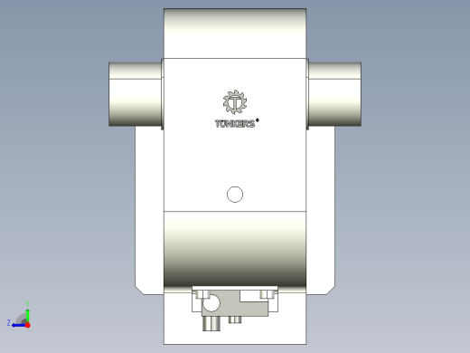 德克斯TUNKERS气缸数模KS_125_2_A00_T12_60GRAD右视缩略图