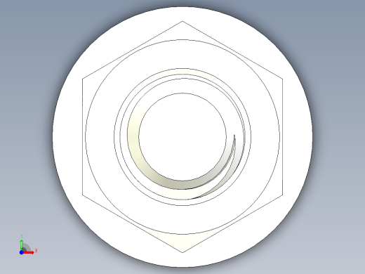 螺栓和螺母-M10 X 1.5前视缩略图