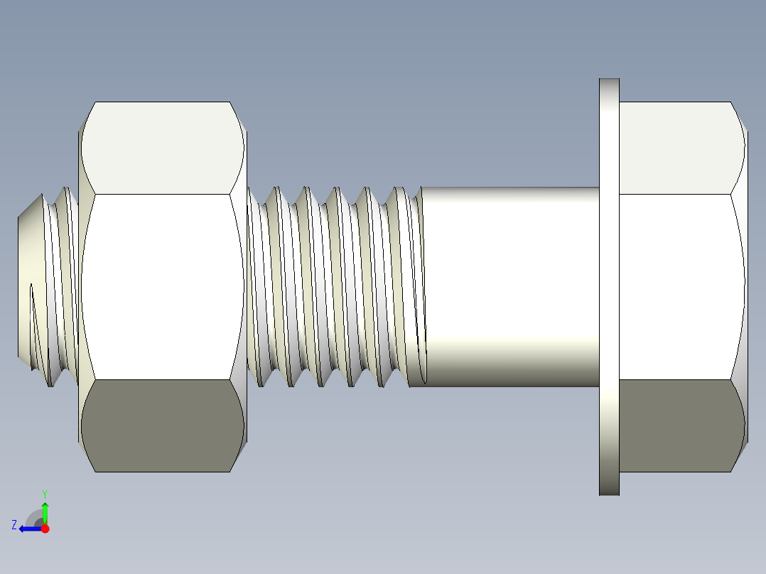 螺栓和螺母-M10 X 1.5右视图