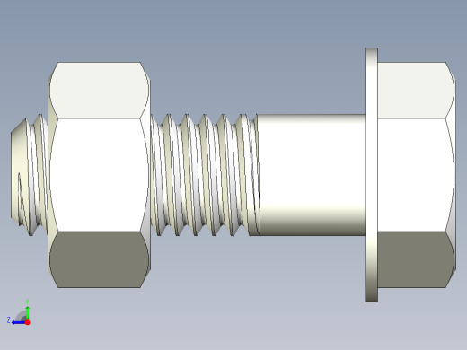 螺栓和螺母-M10 X 1.5右视缩略图