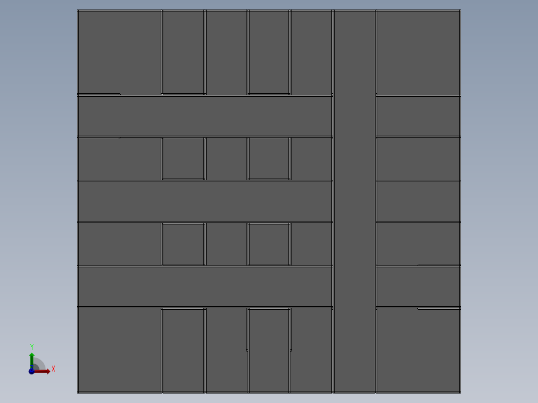 鲁班锁孔明锁立方体拼装玩具前视图