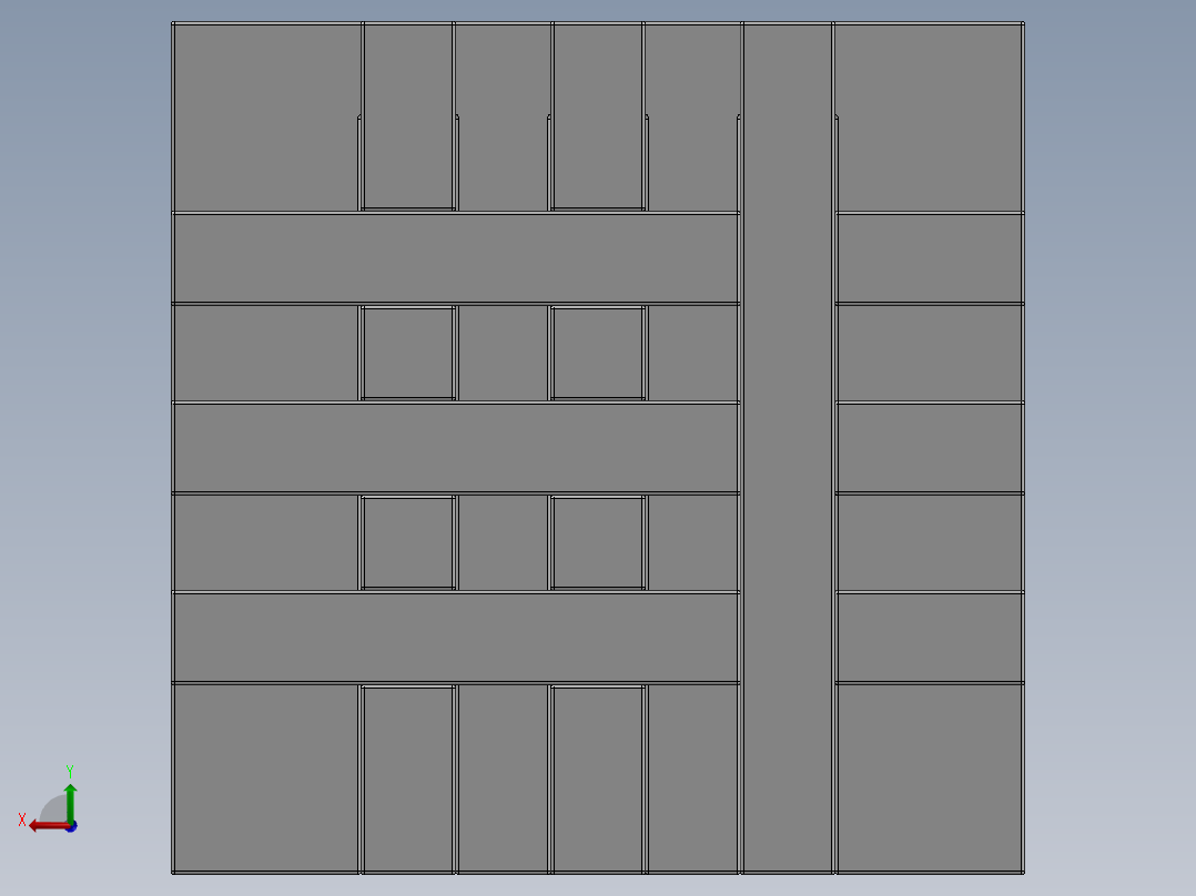 鲁班锁孔明锁立方体拼装玩具后视图