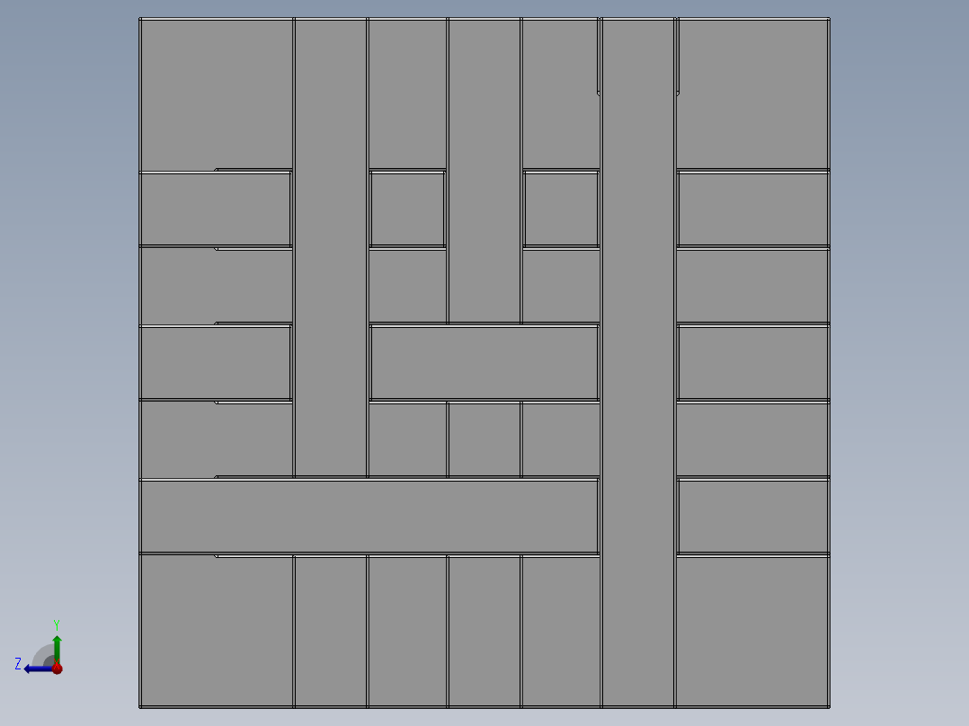 鲁班锁孔明锁立方体拼装玩具右视图