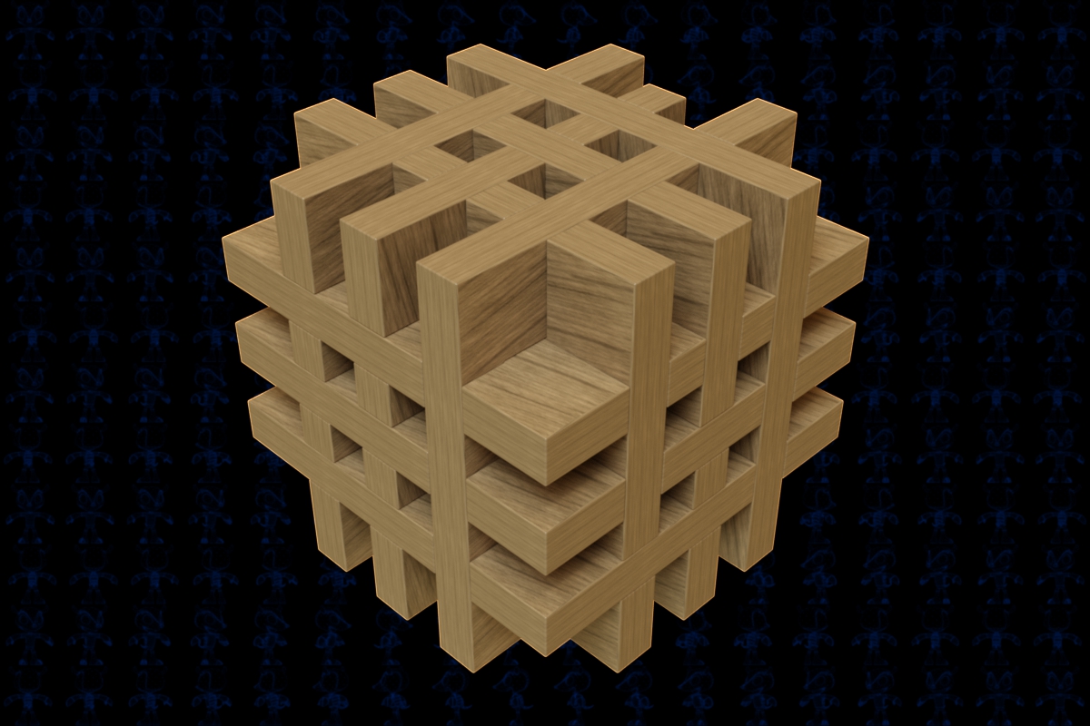 鲁班锁孔明锁立方体拼装玩具