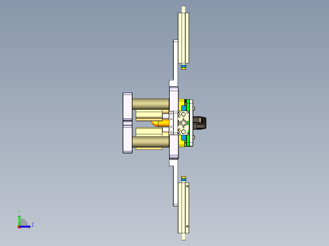 Z581C-笔记本CNC工装夹具三维模型CNC6-0902左视图