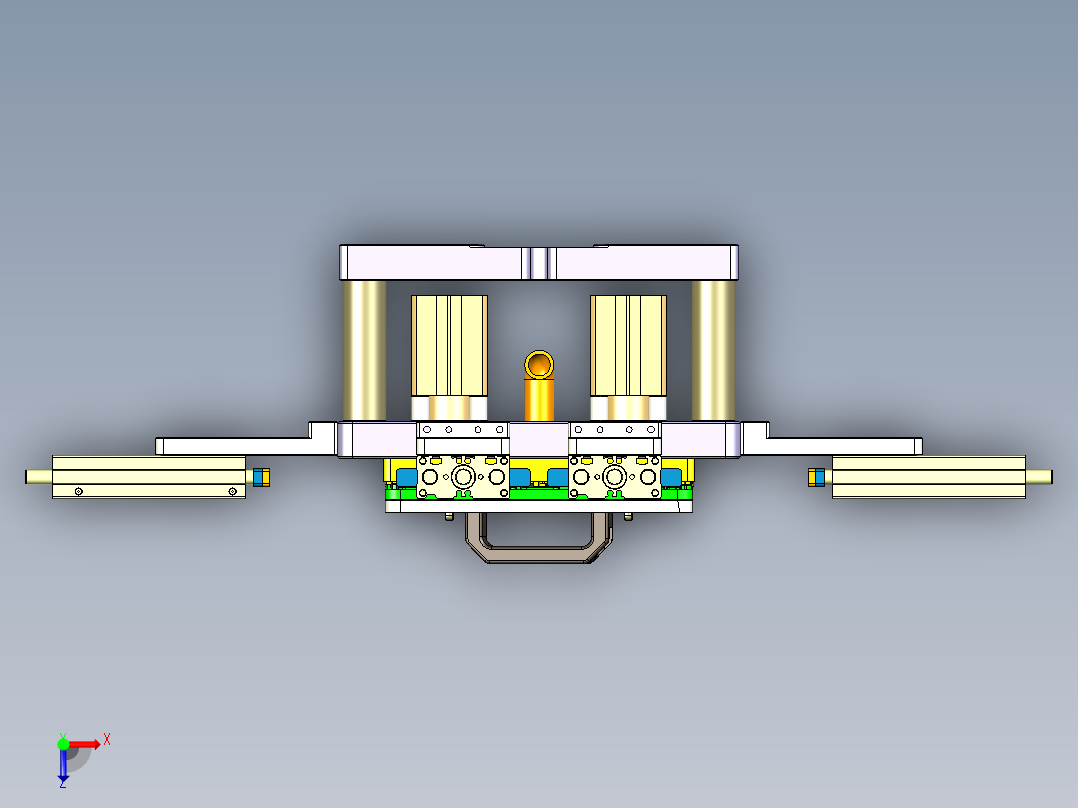 Z581C-笔记本CNC工装夹具三维模型CNC6-0902俯视图