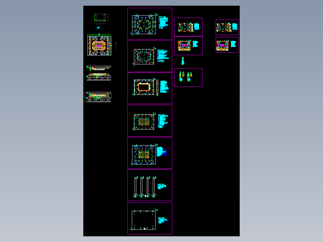 平板电脑成型70度模具设计图