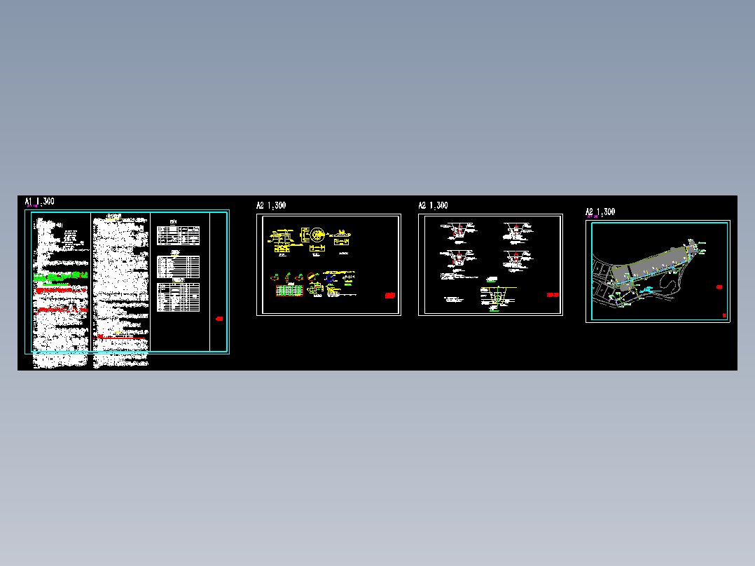 某养牛场给排水总平面_t3