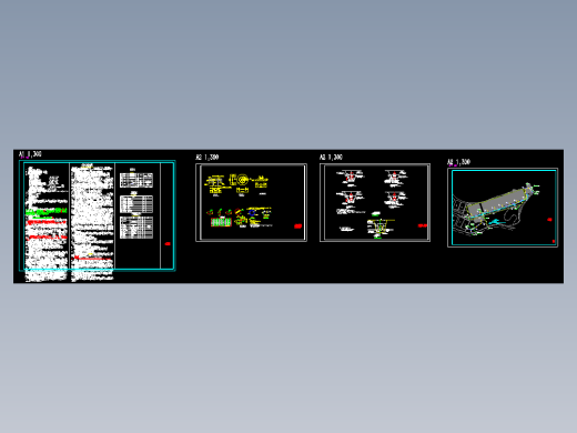 某养牛场给排水总平面_t3