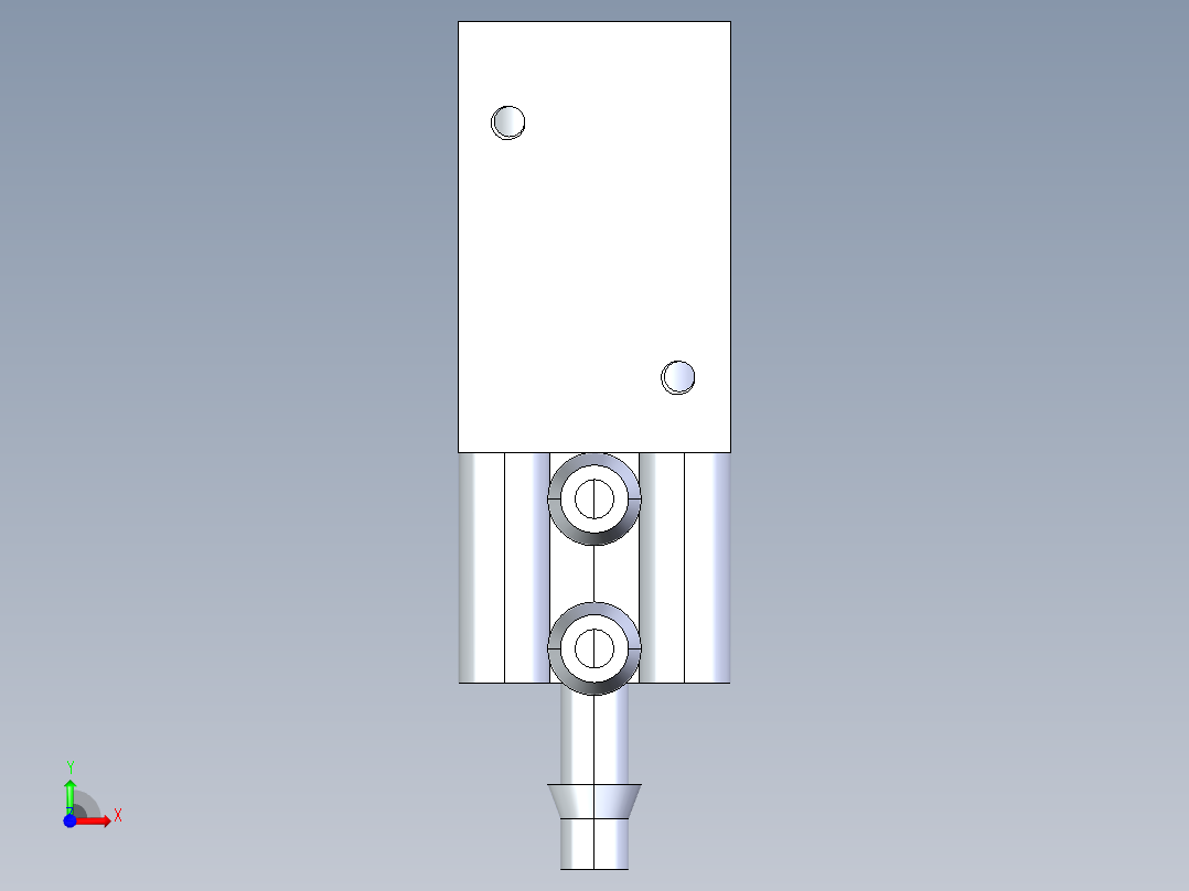 Uxcell三通电磁阀前视图