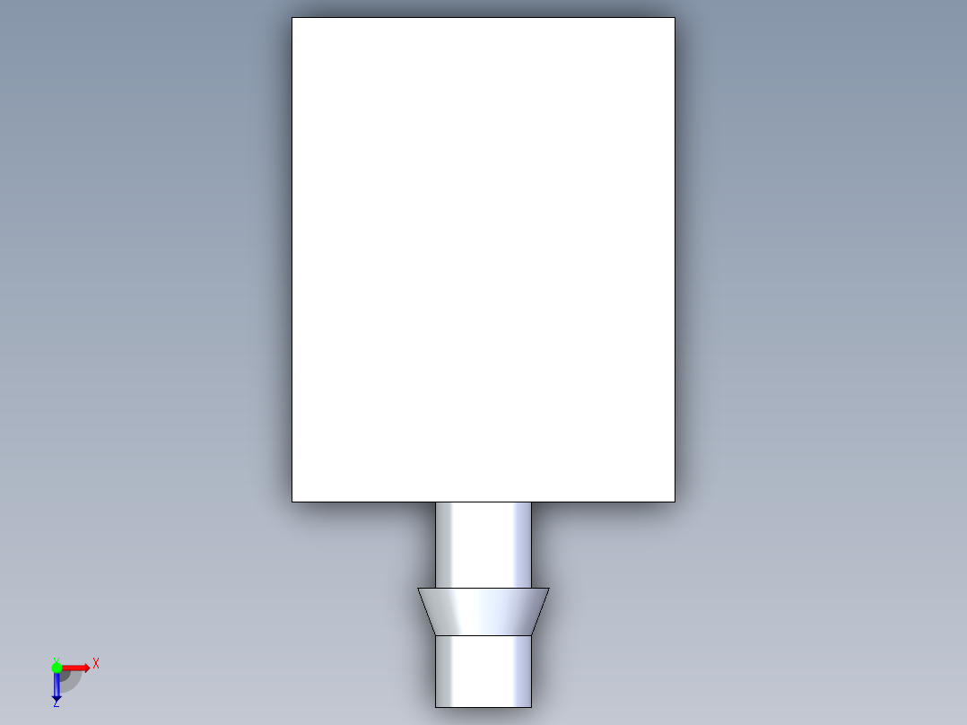 Uxcell三通电磁阀俯视图