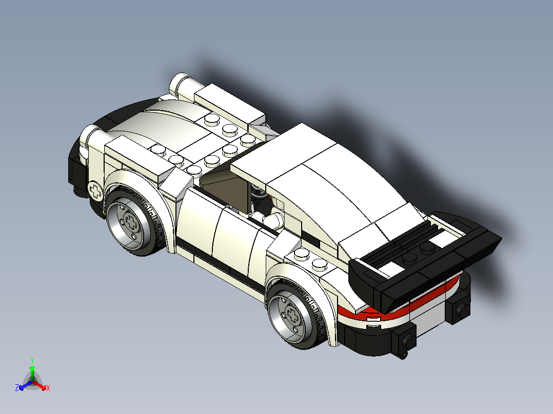 A3004181-乐高 保时捷 911 (75895)正等轴测图