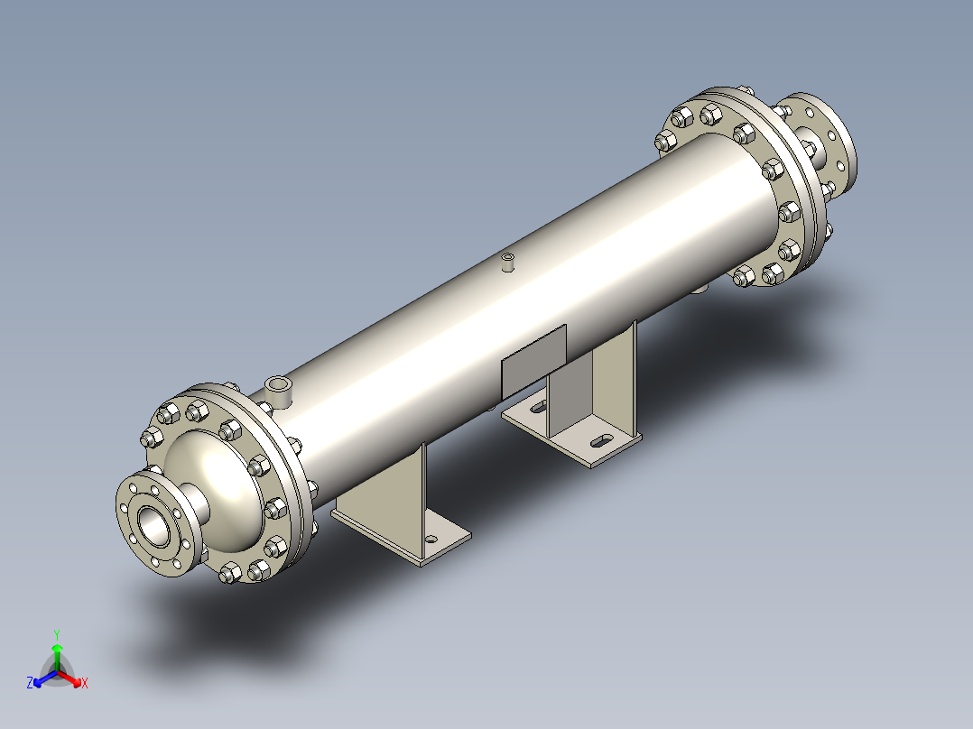气体冷却器 219x900-DN65主视图