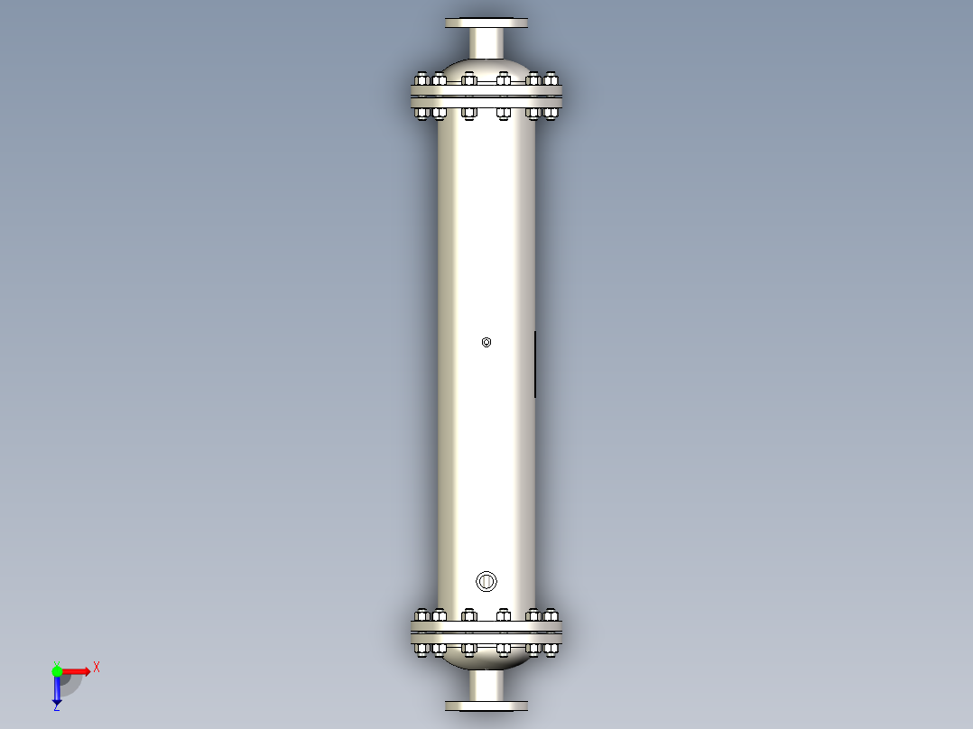 气体冷却器 219x900-DN65俯视图