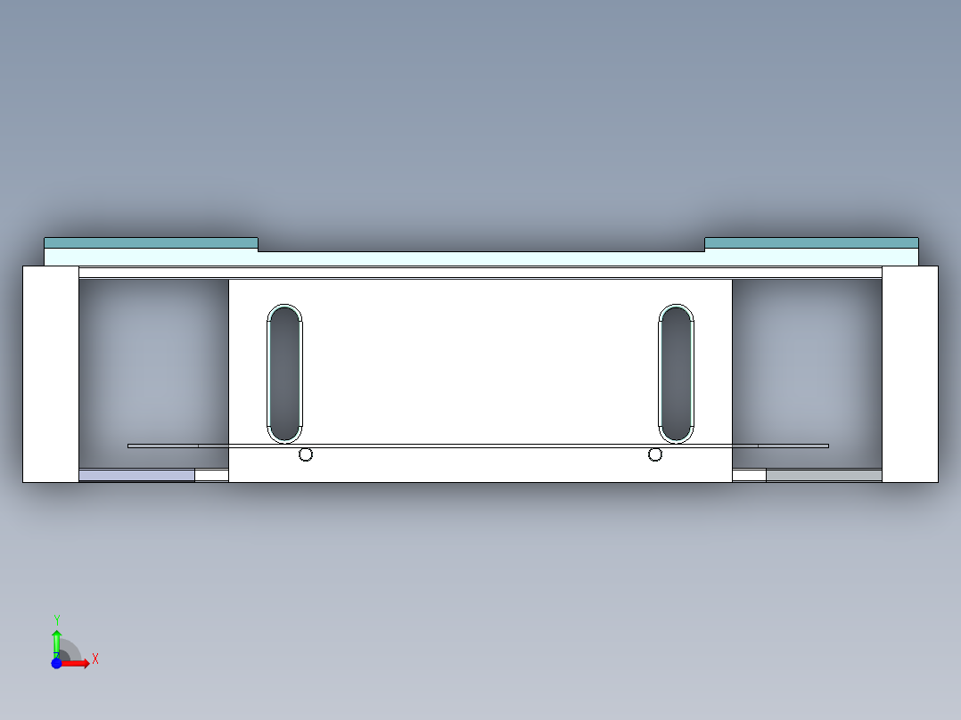 B3004379-娱乐中心，50英寸以上电视的大型电视架前视图
