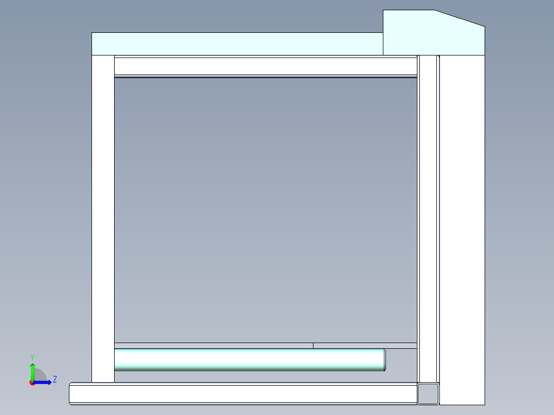 B3004379-娱乐中心，50英寸以上电视的大型电视架左视图