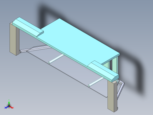 B3004379-娱乐中心，50英寸以上电视的大型电视架正等轴测缩略图