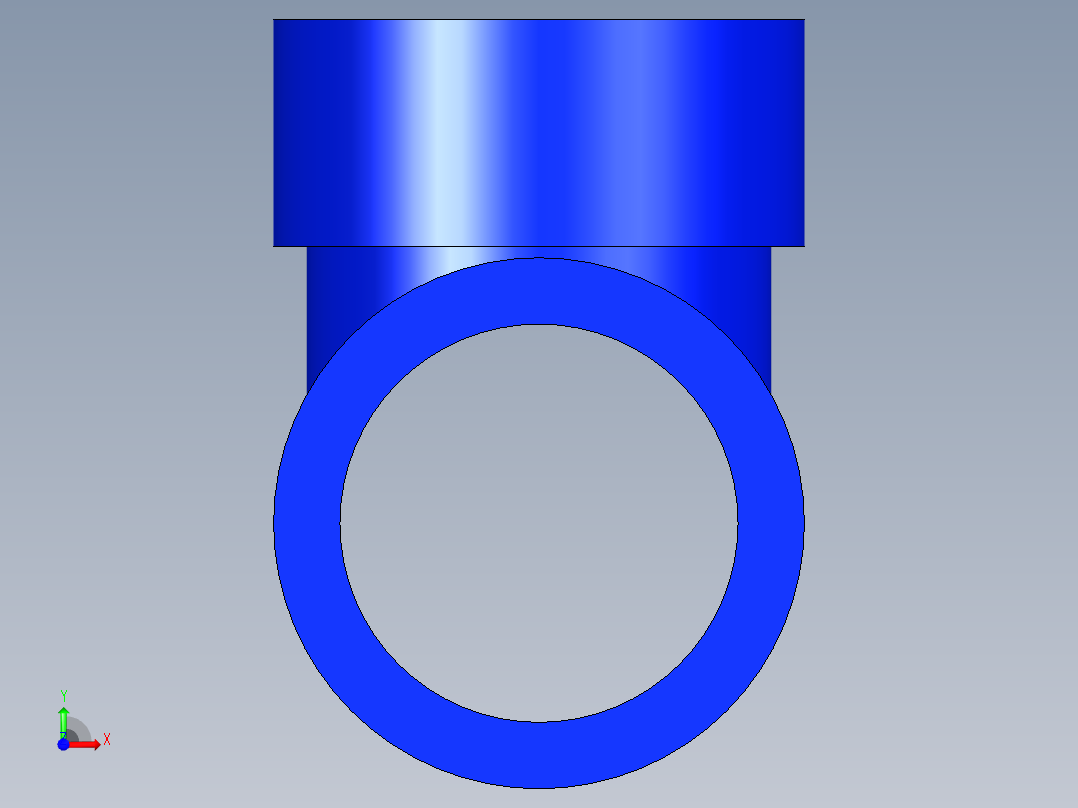 B3004513-PVC T形管前视图